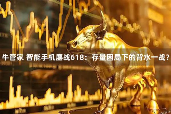 牛管家 智能手机鏖战618：存量困局下的背水一战？