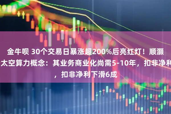 金牛呗 30个交易日暴涨超200%后亮红灯！顺灏股份澄清太空算力概念：其业务商业化尚需5-10年，扣非净利下滑6成